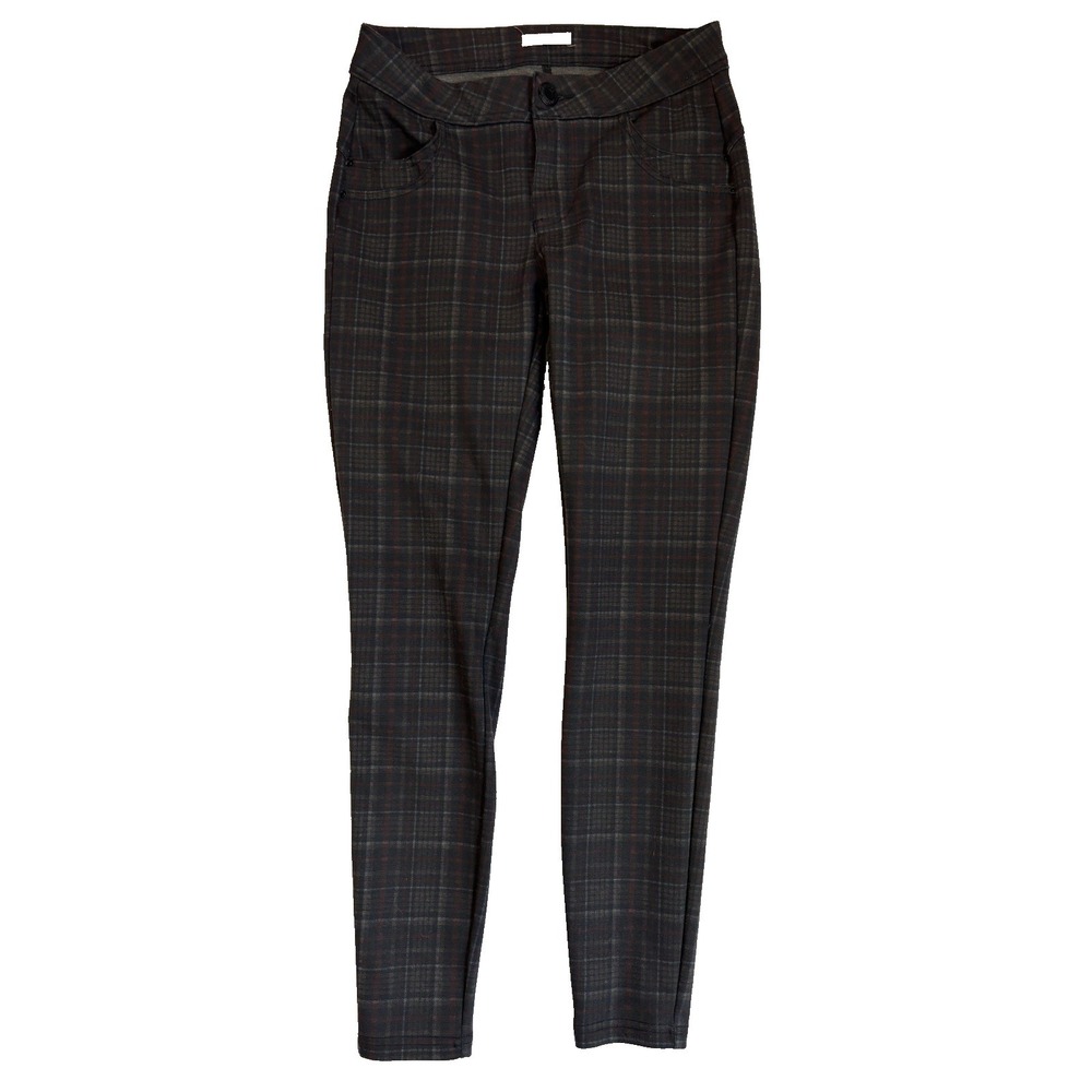 Maurice's Women's XS Sexy Preppy Plaid Slim Ankle Pants Academia Streetwear